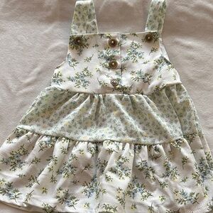 Floral Button-Up Baby Dress